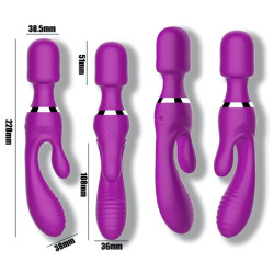 ACTION Vibro et Wand Fifteen Action Violet